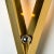 Metal Art Deco Style Brass and Chrome Wall Sconce, 1980s For Sale - Image 7 of 10
