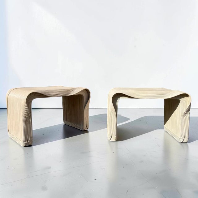 Drawing/Sketching Materials Sculptural Pencil Reed End Tables For Sale - Image 7 of 10