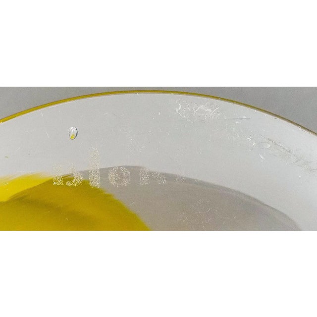 Glass Mid 20th Century Blenko Mid-Century Modern Jonquil Yellow Giant Hand Blown Art Glass Goblet Vase For Sale - Image 7 of 8