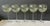 Mid-Century Modern Late 20th Century Olive Green Ombré Optic Ribbed Balloon Bowl Wine Goblets - Set of 5 For Sale - Image 3 of 9