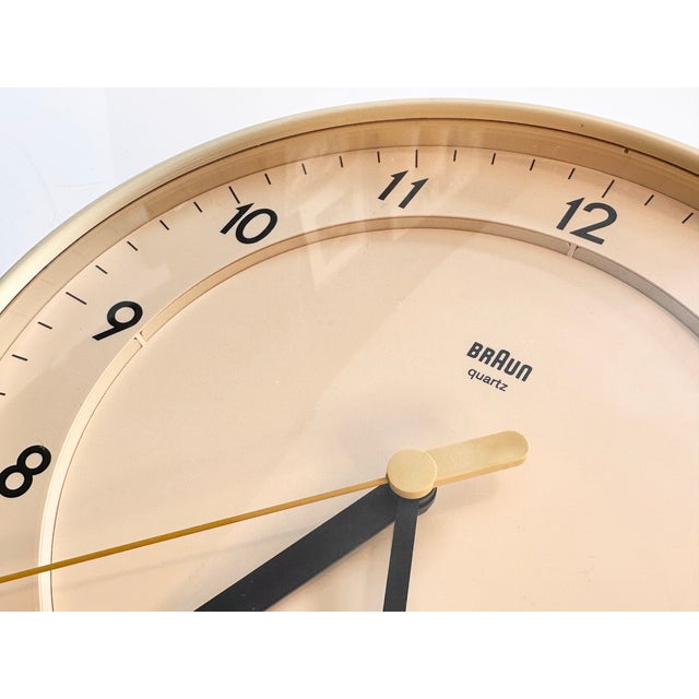 The plastic quartz wall clock, type 4781 ABK31, is from the legendary series of clocks designed by Dieter Lubs for Braun...
