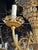 1940s 1940 French Gold Leaf Metal Chandelier 6 Lights For Sale - Image 5 of 5