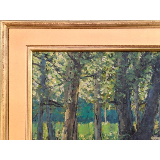 Jerry Greenberg "In Back of the Field" Contemporary Realistic Texas Nature Landscape Painting, 2005 For Sale - Image 4 of 10