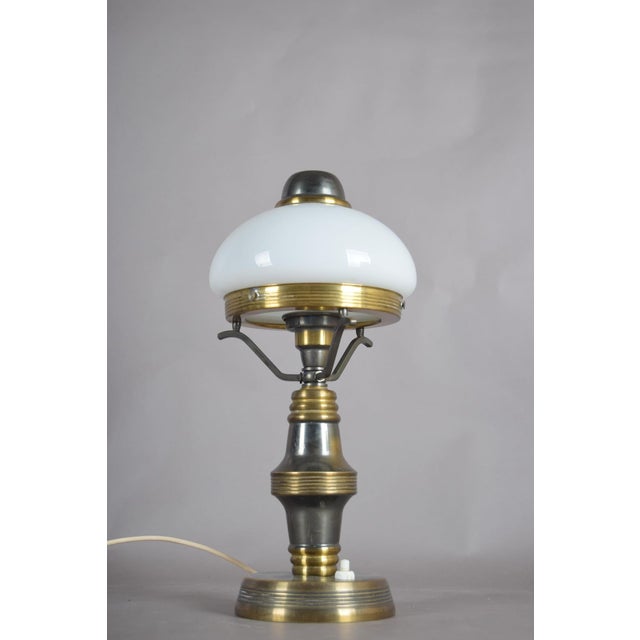 Vintage Steampunk Style Table Lamp, 1950s For Sale - Image 6 of 11