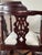 1990s Chippendale-Style Hand-Carved Mahogany Corner Chair For Sale - Image 4 of 12