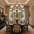 Aloadecor Classic Large Warm Brass Two-Tier Chandelier With White Shades For Sale In Houston - Image 6 of 8