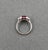 Red 4.23 Ct Certified No Heat Ruby & Diamond Ring Size 7 For Sale - Image 8 of 10