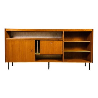 Tall Scandinavian Teak Sideboard, 1960s For Sale