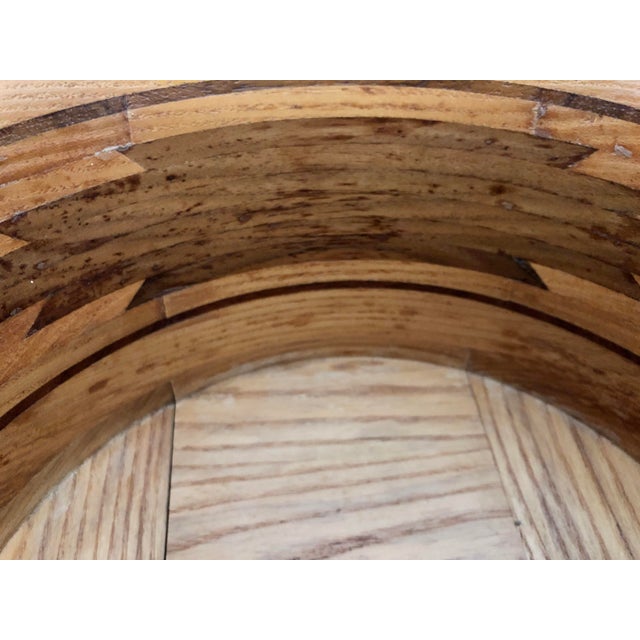 Wood Vintage 1991 Hand Crafted Wooden Bowl For Sale - Image 7 of 9