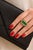 Bochic “Capri” Vintage Natural Diamond & Emerald Retro Ring Set In 18K Gold & Silver For Sale - Image 12 of 13