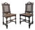 Louis XIII Style Chairs in Twisted Caned Oak, Set of 2 For Sale