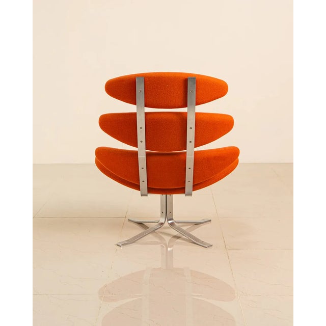 Art Deco "Corona" Lounge Chair by Poul Volther for Erik Jørgensen 60's For Sale - Image 3 of 6