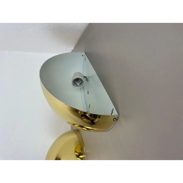 Brass Wall Light Sconces in the manner of Stilnovo and Sciolari for Bankamp Leuchten, Germany, 1980s For Sale - Image 15 of 18