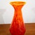 Mid-Century Modern Mid 20th Century Modern Kenneth Marin Handblown Art Glass Vase Orange Amber Tall Round For Sale - Image 3 of 12