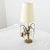French 19th Century Petite Brass and Crystal Table Lamp For Sale - Image 4 of 8