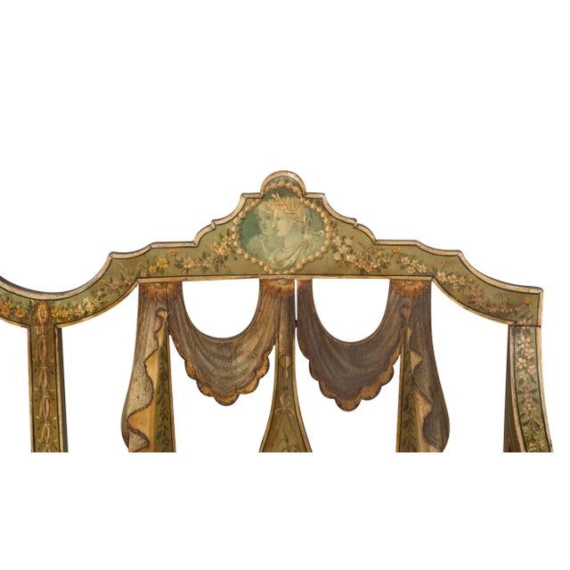George III Painted Settee For Sale - Image 11 of 12