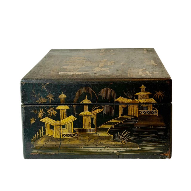 19th Century Chinese Chinoiserie Decorative Box For Sale - Image 9 of 12