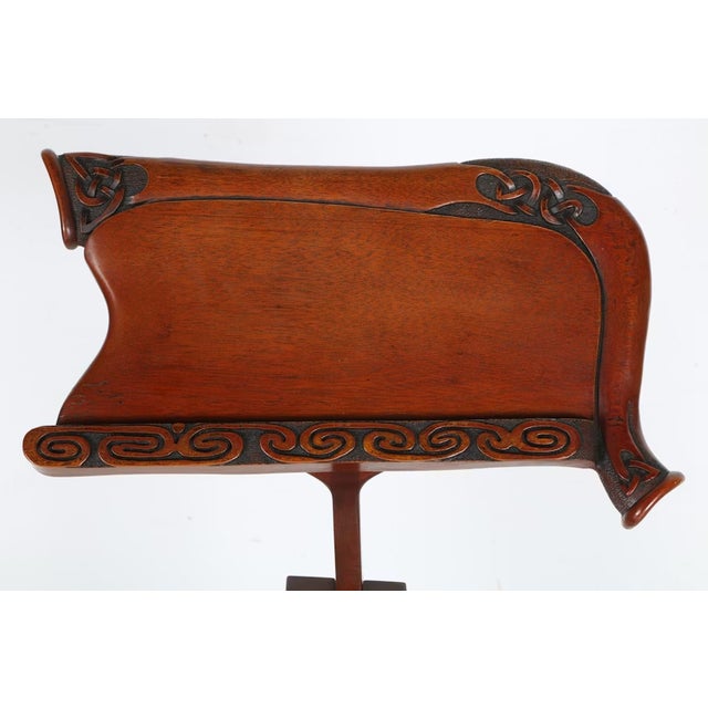 Gabriel McKeagney Celtic Hand Carved Wood Music Stand For Sale In Cincinnati - Image 6 of 10
