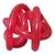 Modern Red Art Glass Coiled Knot Sculpture For Sale