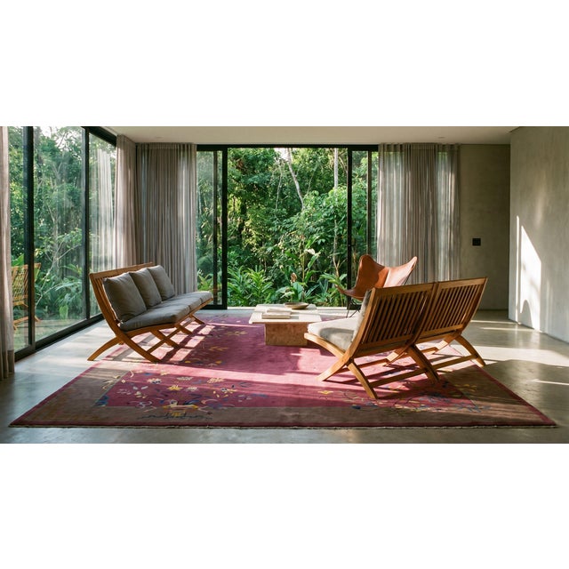 1920s Chinese Art Deco Carpet ( 9' x 11'10'' - 275 x 360 ) For Sale - Image 11 of 13