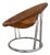 Balloon Sling Armchair in Brown Suede from Lusch & Co For Sale
