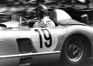 Mercedes Racer' Contemporary Archival Black and White Photograph Print From the Original Negative by Bert Hardy - 16x12