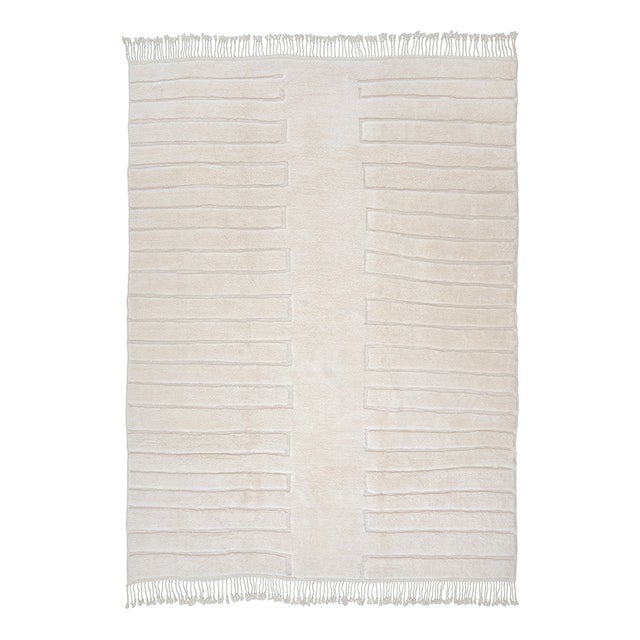 Large Hand-Knotted Wool Rug by Azele Studio For Sale