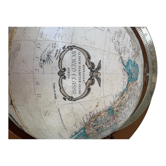 Vintage Replogle Circa "Cold War Era" Floor Globe For Sale - Image 9 of 9