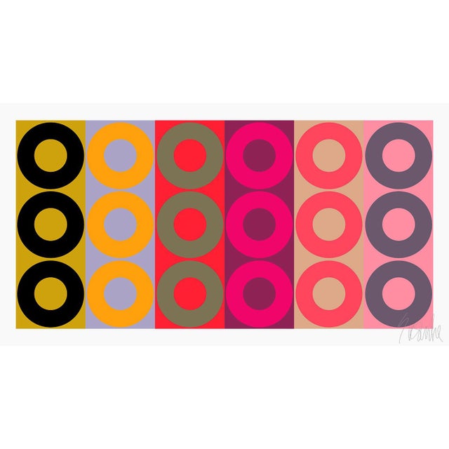 Color Harmony No. 2 Fine Art Print 21.5" X 11.5" by Liz Roache For Sale