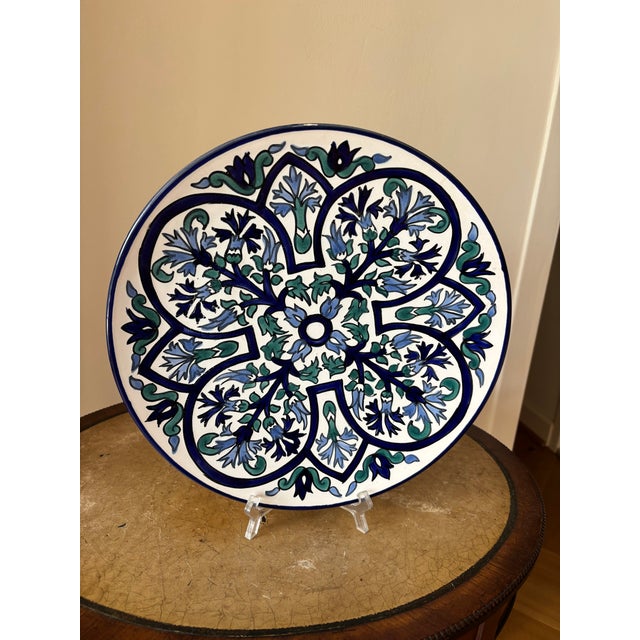 Highly Collectible Mid Century (1950’s) Tunisian Pottery With Artisian’s Stamp of Authenticity For Sale - Image 4 of 5