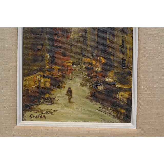 City Oil Painting by Custer For Sale - Image 4 of 9