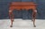 Vintage Queen Anne Style Mahogany Serpentine Gallery Tea Candle Tray Table 30" For Sale - Image 11 of 14