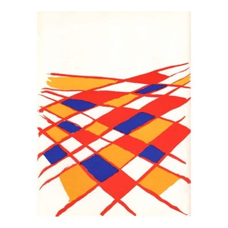 Calder Original Lithograph Dm01190 Derriere Le Miroir 1971 For Sale