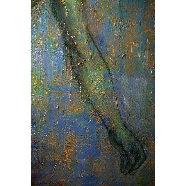 Renato Criscuolo, Verdi Vibrazioni, Nude, Oil on Canvas For Sale - Image 4 of 9