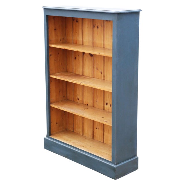 Large Vintage Painted Adjustable Bookcase, 1970s For Sale - Image 3 of 8