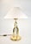 Rare brass table light from the end of the 1970s, beginning of the 1980s. The lamp has a very interesting design and is in...