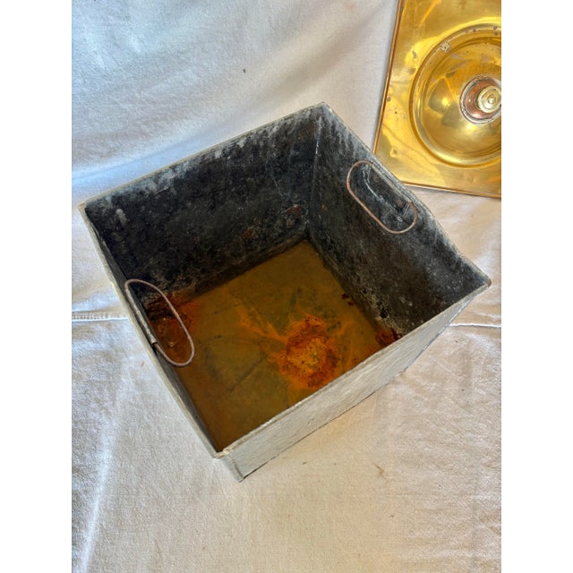 Early 20th Century English Brass Fireplace Box For Sale - Image 11 of 12