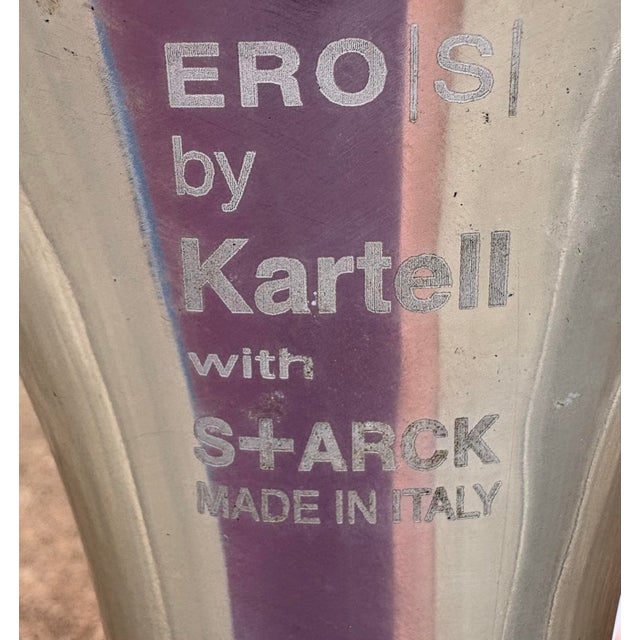Vintage Italian Designer Eros Swivel Armchairs by Philippe Starck for Kartell - A Pair For Sale - Image 12 of 12