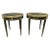 Hollywood Regency Ebony Bouillote or End Tables, Manner Jansen Mirror Tops, Pair For Sale - Image 13 of 13