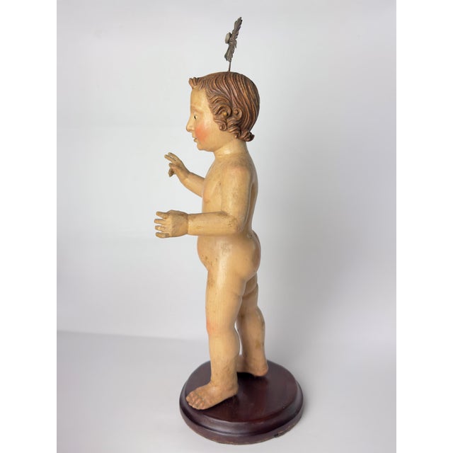 Baroque Flemish Mechelen Artist, Jesus Sculpture, 17th Century, Wood For Sale - Image 3 of 16