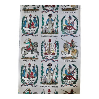 Brunschwig & Fils Vintage Wallpaper 'Battle of Valmy 1792' - 2 Double Rolls For Sale