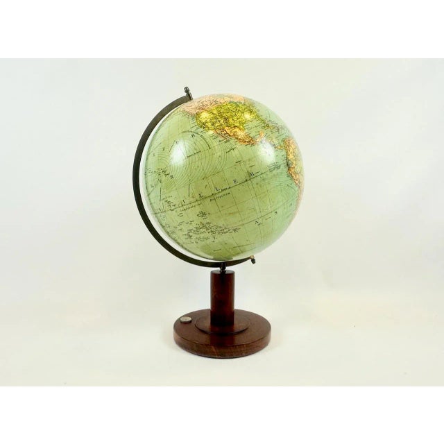 Vintage Terrestrial Globe by R. Neuse & C. Luther for Columbus Verlag, 1936, in Very Good conditions. Designed 1920 to...