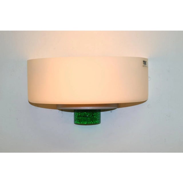 Modern Carlo Nason Murano Wall Lamp White Glass For Sale In New York - Image 6 of 7
