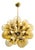 21st Century Ventiquattro Natural Brass Amber Bubbles Murano Sputnik Chandelier by Fabio LTD For Sale