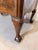 Wood Antique Chippendale Burr Walnut Partners Desk with Glass Top For Sale - Image 7 of 8
