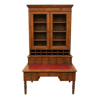 Large 19th Century French Desk with Drawers, 1890s For Sale