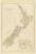 Beige Antique Map of New Zealand with Inset of Auckland, 1882 For Sale - Image 8 of 8