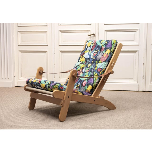 Vintage Folding Lounge Chair in Oak by Ake Fribytter and Stig Lindberg, 1970s For Sale - Image 10 of 10