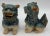 1950s Pair of Mid-Century Ceramic Foo Dogs (Shishi / Guardian Lions) For Sale - Image 5 of 9
