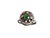 Traditional Vintage Natural Ruby, Emerald & Diamond Ring Sterling Silver Size 7 For Sale - Image 3 of 10